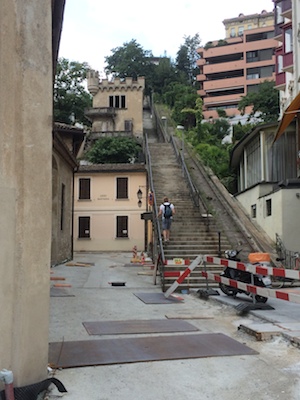 Stillgelegte Lugano-Standseilbahn